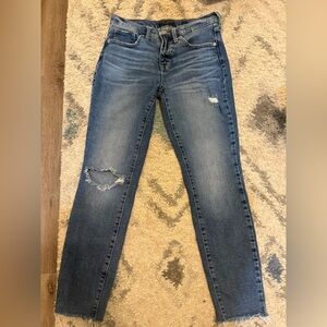 Lucky Brand Blue Distressed Skinny Jeans